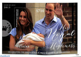 Guyana 2013 Royal Baby S/s, Mint NH, History - Kings & Queens (Royalty) - Familias Reales