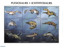 Guyana 1998 Prehistoric Animals 9v M/s, Mint NH, Nature - Prehistoric Animals - Preistorici