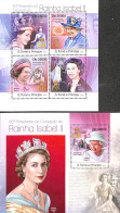 Sao Tome/Principe 2013 Queen Elizabeth II, 2 S/s, Mint NH, History - Kings & Queens (Royalty) - Case Reali