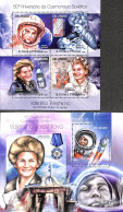 Sao Tome/Principe 2013 Valentina Tereshkova 2 S/s, Mint NH, Transport - Space Exploration - Sao Tome En Principe