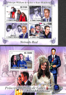 Sao Tome/Principe 2011 Prince William & Kate 2 S/s, Mint NH, History - Kings & Queens (Royalty) - Royalties, Royals