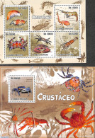 Sao Tome/Principe 2010 Crabs 2 S/s, Mint NH, Nature - Crabs And Lobsters - Sao Tome Et Principe