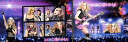 Guinea Bissau 2012 Madonna 2 S/s, Mint NH, Performance Art - Music - Popular Music - Musica