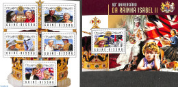 Guinea Bissau 2016 Queen Elizabeth II 90th Birthday 2 S/s, Mint NH, History - Kings & Queens (Royalty) - Royalties, Royals