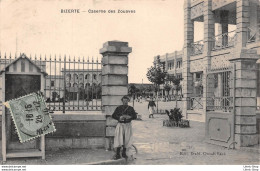 TUNISIE / BIZERTE # MILITARIA # CPA 1910 CASERNE DES ZOUAVES ▬ ÉDIT. ÉTABL. OROSDI BACK - Tunesië