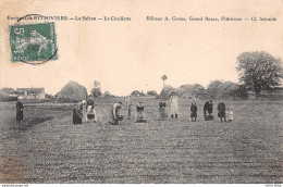 ►ENVIRONS PITHIVIERS◄(45)◄CPA► 19 JUILLET 1909►LE SAFRAN◄►LA CUEILLETTE►ÉDIT. A. CONAC, GRAND BAZAR - Pithiviers