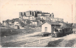 ►GRIGNAN◄26►CPA◄1917►LE TRAMWAY EN GARE◄►CHATEAU◄►VUE DU MIDI◄IMP. REVOUL - Grignan