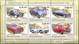 Mozambique 2009 Automobiles 6v M/s, Mint NH, Transport - Automobiles - Voitures