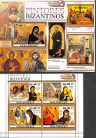 Mozambique 2011 Byzantine Paintings 2 S/s, Mint NH, Religion - Religion - Art - Paintings - Mozambique