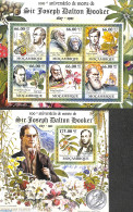 Mozambique 2011 Sir Joseph Dalton Hooker 2 S/s, Mint NH, Nature - Transport - Butterflies - Flowers & Plants - Monkeys.. - Barcos