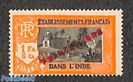 French India 1941 1Fa, 6Ca, FRANCE LIBRE, Stamp Out Of Set, Mint NH - Ongebruikt