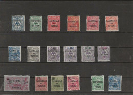 WALLIS ET FUTUNA  SERIE  18/34 + 40/41   N*  VOIR DOS A 10% - Unused Stamps