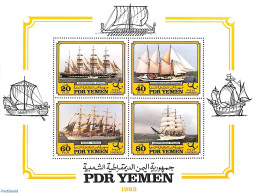 Yemen, South 1983 Ships 4v M/s, Mint NH, Transport - Ships And Boats - Ships