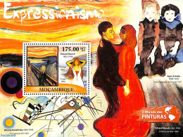 Mozambique 2011 Expressionism S/s, Mint NH, Performance Art - Amadeus Mozart - Art - Paintings - Musica