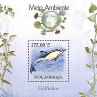 Mozambique 2010 Dolphin S/s, Mint NH, Nature - Sea Mammals - Mozambique