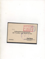 FRANCE-ALLEMAGNE,1917, »DEPOT PRISONNIER GUERRE-JB ». ROTEN KREUZ AACHEN - Prisoners Of War Mail