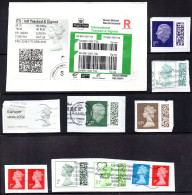 Grande Bretagne Great Britain Petit Lot Timbre Sur Fragment / Postal Stamp On Fragment - Usati