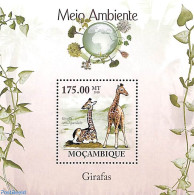 Mozambique 2010 Giraffe S/s, Mint NH, Nature - Animals (others & Mixed) - Giraffe - Mozambico