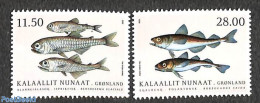 Greenland 2022 Fish 2v, Mint NH, Nature - Fish - Nuevos