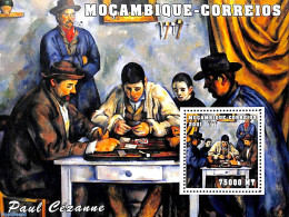 Mozambique 2001 Paul Cezanne S/s, Mint NH, Sport - Playing Cards - Art - Modern Art (1850-present) - Paintings - Mosambik