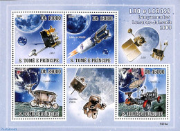 Sao Tome/Principe 2009 LRO And LCROSS 4v M/s, Mint NH, Transport - Space Exploration - Sao Tomé E Principe