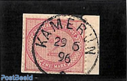 Germany, Colonies 1896 2pf On Piece Of Cover, KAMERUN 29 6 96, Signed Mansfeld And Bothe, Used Stamps - Autres & Non Classés