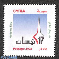 Syria 2022 National Day 1v, Mint NH - Siria