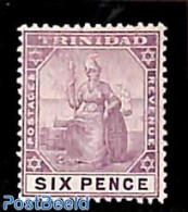 Trinidad & Tobago 1904 6d, WM Mult.Crown-CA, Stamp Out Of Set, Unused (hinged) - Trinidad Y Tobago (1962-...)