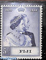 Fiji 1948 5sh, Stamp Out Of Set, Unused (hinged), History - Kings & Queens (Royalty) - Case Reali