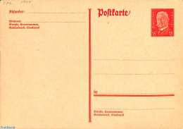 Germany, Empire 1928 Postcard 15pf, Unused Postal Stationary - Storia Postale