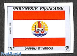 French Polynesia 1985 Flag 1v, Imperforated, Mint NH, History - Flags - Nuovi