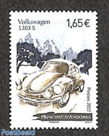 Andorra, French Post 2022 Volkswagen 1303s 1v, Mint NH, Transport - Automobiles - Nuovi