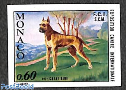 Monaco 1972 Dog Show 1v, Imperforated, Mint NH, Nature - Dogs - Nuevos