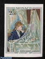 Monaco 1972 UNICEF, Morisot Painting 1v, Imperforated, Mint NH, History - Unicef - Art - Modern Art (1850-present) - P.. - Unused Stamps