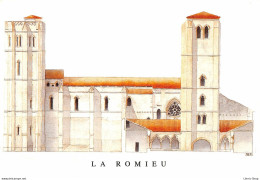 ►LA ROMIEU◄32►◄CPM►CHEMIN DU PUY◄►COLLÉGIALE SAINT-PIERRE◄►ÉDIT.LES AMIS DE ST-JACQUES-DE-COMPOSTELLE - Andere & Zonder Classificatie