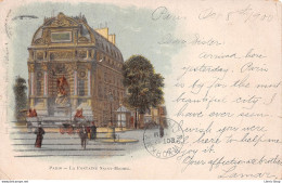 ►PARIS◄75►PRÉCURSEUR◄CPA►1900◄LA FONTAINE SAINT-MICHEL◄►BASCHET, ÉDITEUR◄ - Altri Monumenti, Edifici