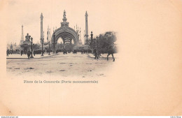 ►PARIS◄75►PRÉCURSEUR◄CPA►±1900◄PLACE DE LA CONCORDE►PORTE MONUMENTALE◄ - Squares