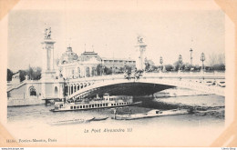 ►PARIS◄75►PRÉCURSEUR◄CPA►±1900◄LE PONT ALEXANDRE III►HÉLIO, FORTIER-MAROTTE, PARIS◄► - Bridges