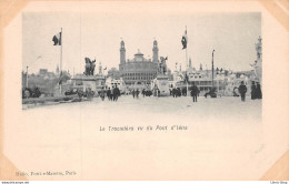 ►PARIS◄75►PRÉCURSEUR◄CPA►±1900◄LE TROCADÉRO VU DU PONT D'IENA►HÉLIO. FORTIER-MAROTTE◄ - Plazas