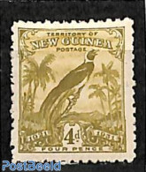 British New Guinea 1931 4d, Stamp Out Of Set, Unused (hinged), Nature - Birds - Sonstige & Ohne Zuordnung