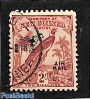 British New Guinea 1932 2sh, Used, Used Stamps, Nature - Transport - Birds - Aircraft & Aviation - Aerei