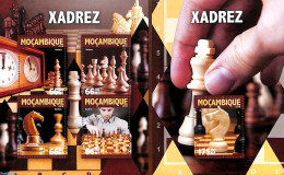 Mozambique 2016 Chess 2 S/s, Mint NH, Sport - Chess - Ajedrez