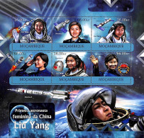 Mozambique 2012 Liu Yang 6v M/s, Mint NH, Transport - Space Exploration - Mosambik