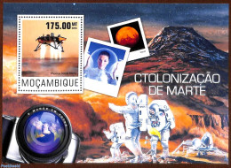 Mozambique 2014 Mars Colonisation S/s, Mint NH, Transport - Space Exploration - Mozambique