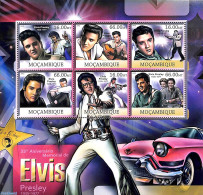 Mozambique 2012 Elvis Presley 6v M/s, Mint NH, Performance Art - Elvis Presley - Music - Elvis Presley