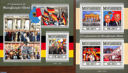 Mozambique 2015 German Unification 2 S/s, Mint NH, History - Germans - History - Mosambik