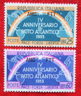 4 Years Of NATO NAVO 1953 Mi 216-217 Yv 176-177 POSTFRIS / MNH ** TRIEST Zone A TRIESTE AMG FTT - Ongebruikt