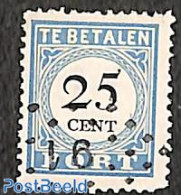 Netherlands 1881 25c, Perf. 12.5:12, Type IV, Used, Used Stamps - Impuestos