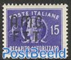 Trieste A-Zone 1949 Autorisation Stamp 1v, Unused (hinged) - Other & Unclassified