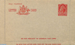 Australia 1956 Letter Card 3.5d, Unused Postal Stationary - Brieven En Documenten